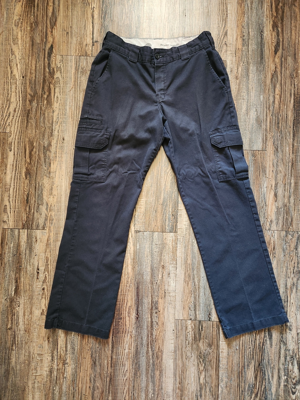 Dickies Black Cargo Pants with Side Pockets